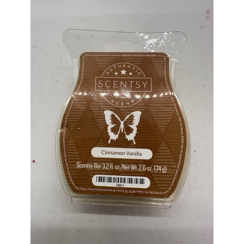Scentsy Cinnamon Vanilla Wax Bar 3.2 Oz Retired‎ Scent Wax Melt Authentic